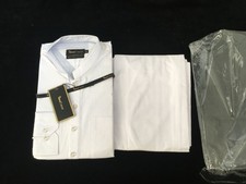 Designer Gul Ahmed Mens White Shalwar Kameez Size M / Medium Pakistani Eid Wear