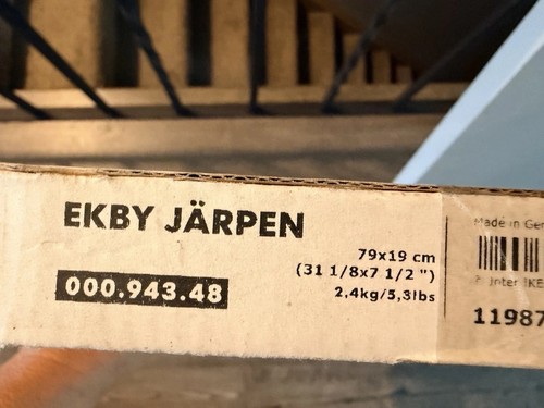 Ikea ekby jarpen black shelf - black,