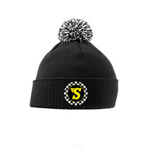 Vintage Speedwell Snow Pom Pom Beanie 70's (Mini Cooper VW Camper Beetle)