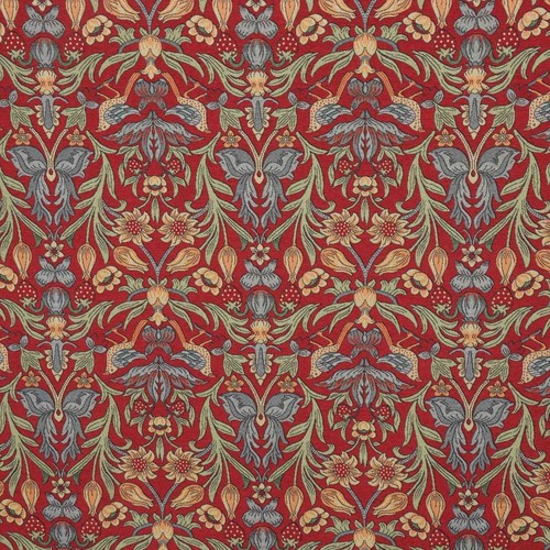 Strawberry bird red - strawberry, tapestry