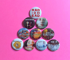 Radiohead 1.25" Button Pin Lot