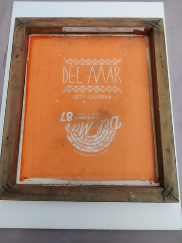 Surf vinfage silk screen - silk,