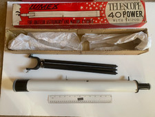 Vintage Lumex telescope 40 power with tripod for amateur astronomy and nature 