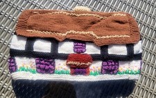 Handmade Vintage Thatched Cottage Knitted Embroidered Lined Tea Pot Cosy