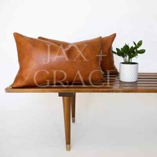 New Set of 2 Brown Leather
