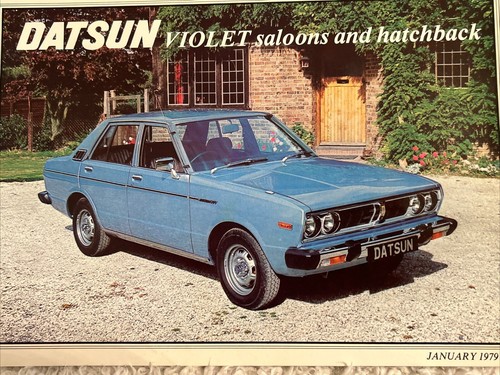 The datsun violet saloon - the,