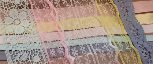 Colourful lace and ribbon - 5m,
