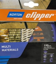 Norton Clipper TCT Saw Blade Multimaterial 190mm Diameter 190×3.0/2.0×30 Z20