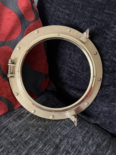 Vintage brass porthole window - vintage,