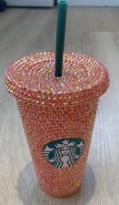 Starbucks Gem Decorated Cup with Lid and Straw 24 Oz