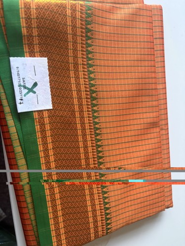 Beautiful check saree - check,