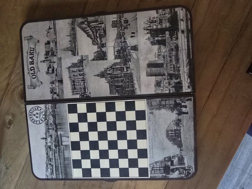 Old baku backgammon game - backgammon, set