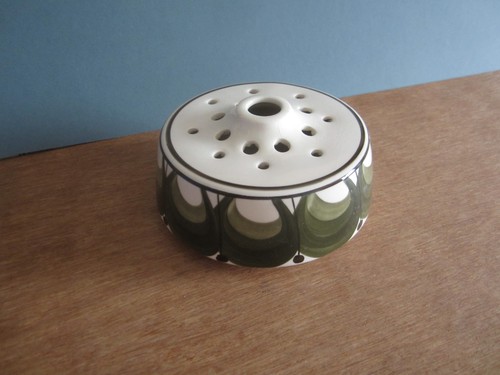 Jersey pottery posy vase dark - vase,