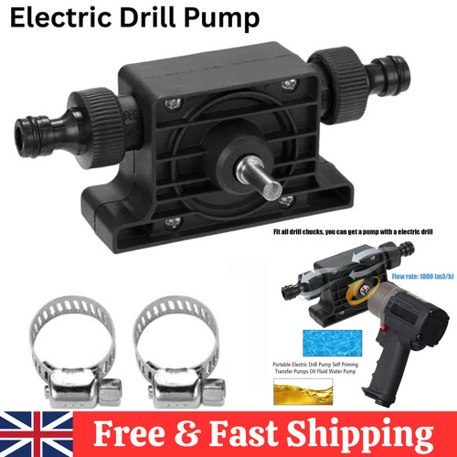 Drill powered water pump - drill,
