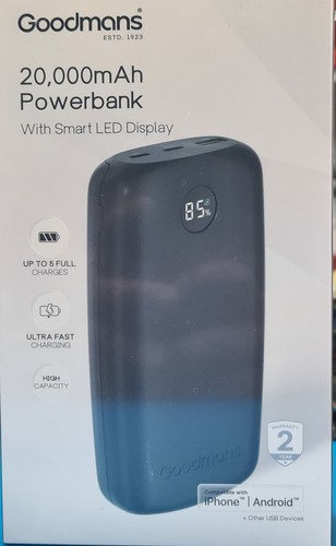 New goodmans power bank - new,