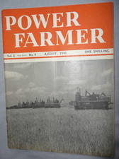 Power Farmer Magazine August 1948 - Wear & Tear But A Great Read & Super Adverts