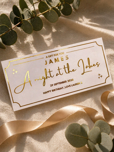 Custom foil ticket voucher - custom,