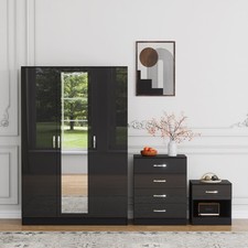 3 Piece High Gloss Bedroom