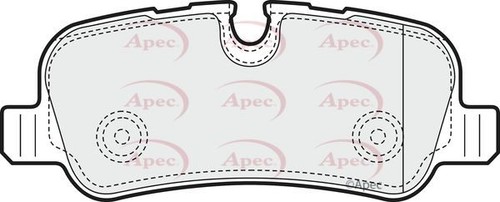 Apec rear brake pad set - apec,