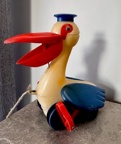 Vintage ussr pull toy - ussr, pelican