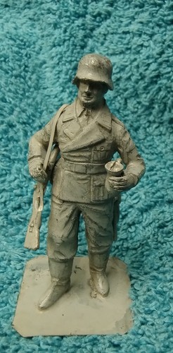White metal figure ww2 - white,
