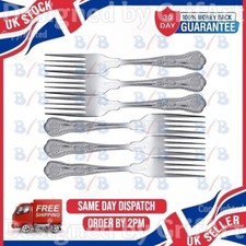 6 KINGS PATTERN DINNER FORKS SET OF SIX QUALITY DESIGN CATERING GRADE CUTLERY