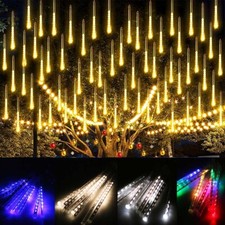 Xmas Meteor Shower Rain Drop Falling Lights Xmas Garden Outdoor Home Party Decor