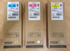 Genuine Epson 5k Ink - Cyan T9452 + Magenta T9453 + Yellow T9454 - New & Boxed