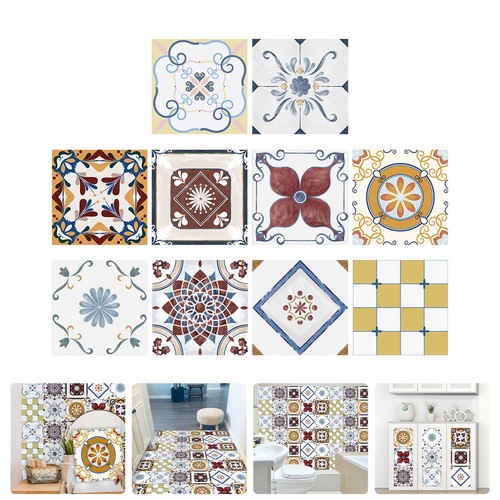 Sheets tile sticker retro - 10,