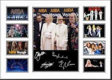 ABBA VOYAGE 50 YRS ETC SUPERGROUP 2 SIGNED PHOTO PRINTS 8 x 6 BOGOF MEMORABILIA