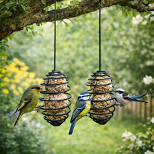 Set 2 x Bird Fat Ball Feeder