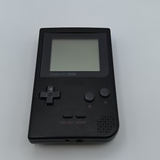 Nintendo Game Boy Pocket Black Handheld System - Works Perfectly 