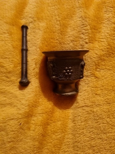 Vintage mini brass pestal - mini, and