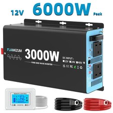 3000W 12V to 240V Pure Sine