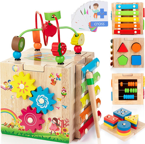 Wooden montessori - 8-in-1,