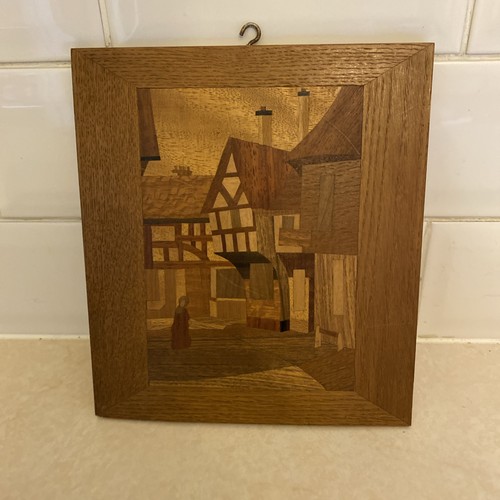 Vintage inlaid wood handmade - vintage,