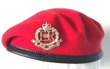 RMP BERET  & BRASS CAP BADGE -