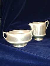 1940s-1960's Picquot Ware Sugar Bowl and Milk Jug GOOD USED CONDITION