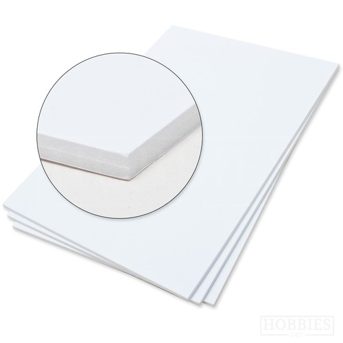 Foam board white - foam, coated