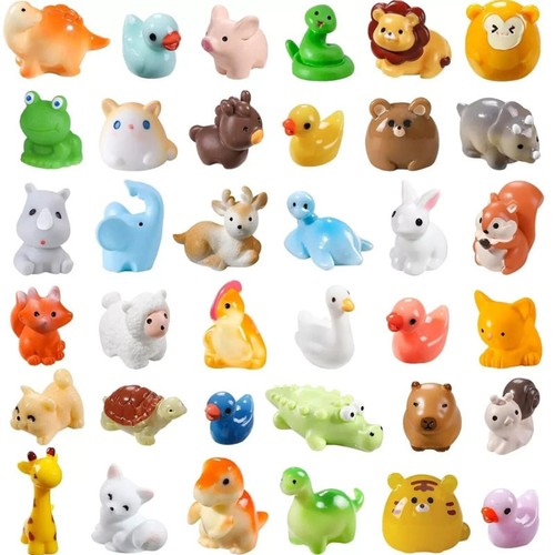 17pcs mini resin animals tiny - mini,