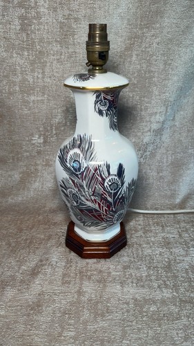 Vintage ceramic table lamp - vintage, art
