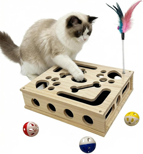 Cat scratch puzzle enrichment - scratch,