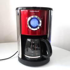 Morphy Richards Accents Filter Coffee Maker Red Silver