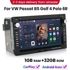For VW Passat B5 Golf 4 Polo 6R Apple Carplay Android14 Car Radio GPS Sat Nav BT