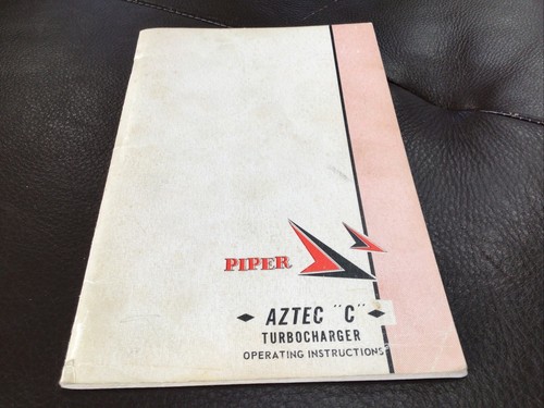 Piper aztec turbocharger - piper, "c"