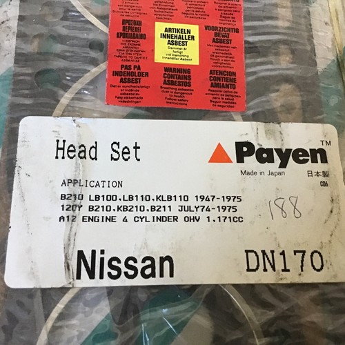 Nissan a12 1171cc - 1171cc, head