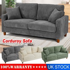 Corduroy Sofa 3 Seater Modern