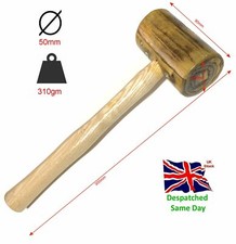 50mm Raw Hide Leather Mallet 300mm Long Jewellers Hammer Craft Tool Professional