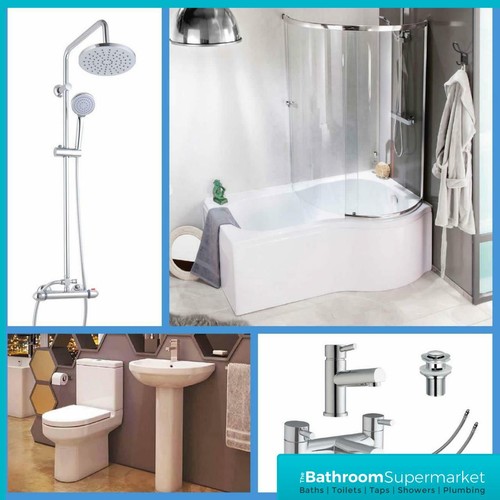 Shaped bathroom suite 1700 - p,