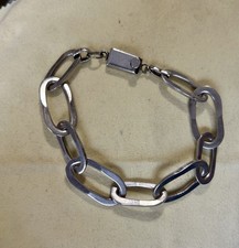 chunky Silver Bracelet 23cm/